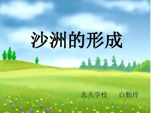 五年级下册科学课件-4.14 沙洲的形成｜冀教版  (共14张PPT)