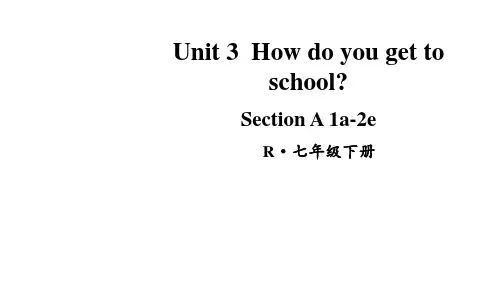 人教版七年级英语下册Unit 3 第三单元教学课件PPT