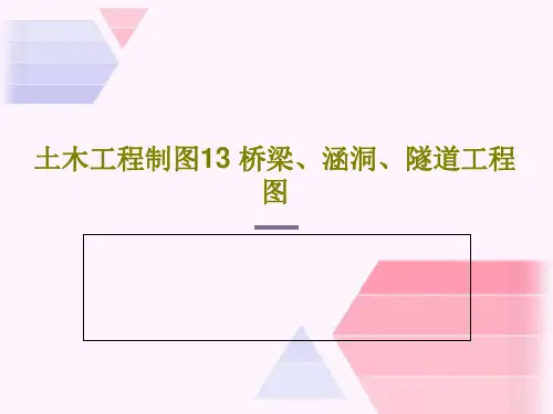 土木工程制图13 桥梁、涵洞、隧道工程图共84页文档