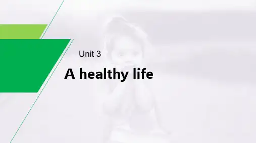 -高中课件-健康的生活A-healthy-life
