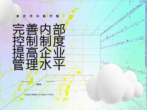 内部控制制度PPT