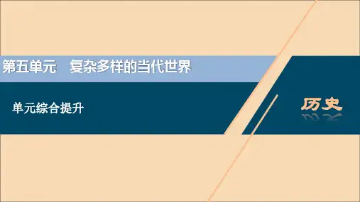 (选考)2021版新高考历史一轮复习单元综合提升(五)课件岳麓版