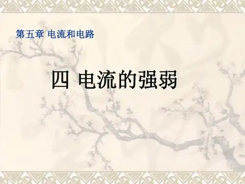 电流的强弱