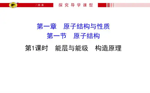 能层与能级  构造原理
