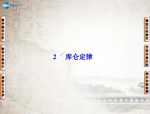 2014版高中物理 1-2库仑定律课件 新人教版选修3-1