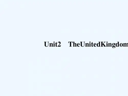 (全国版)2019版高考英语一轮复习 第一部分 Unit 2 The United Kingdom 新人教版必修5