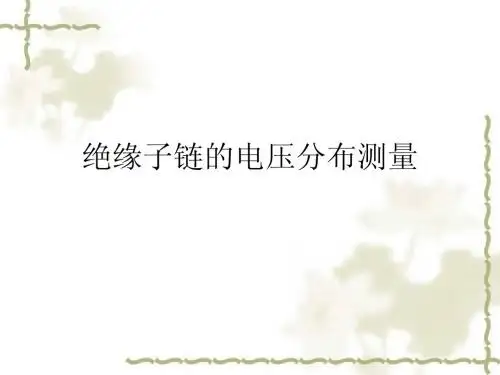 绝缘子链的电压分布测量