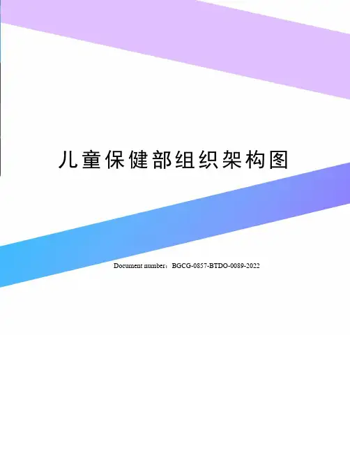 儿童保健部组织架构图