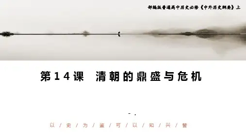 《清朝的鼎盛与危机》PPT精品课件