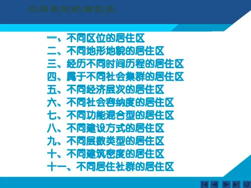不同类型的居住区ppt课件