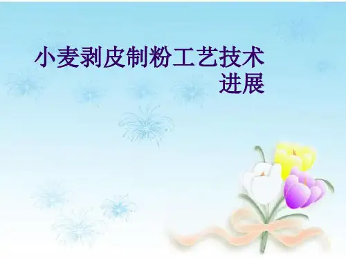 小麦剥皮制粉工艺技术进展
