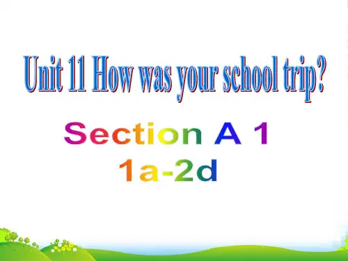 新人教版七年级英语下册Unit 11 Section A 1a-2d课件