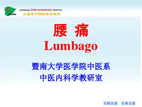 中医内科学__腰痛