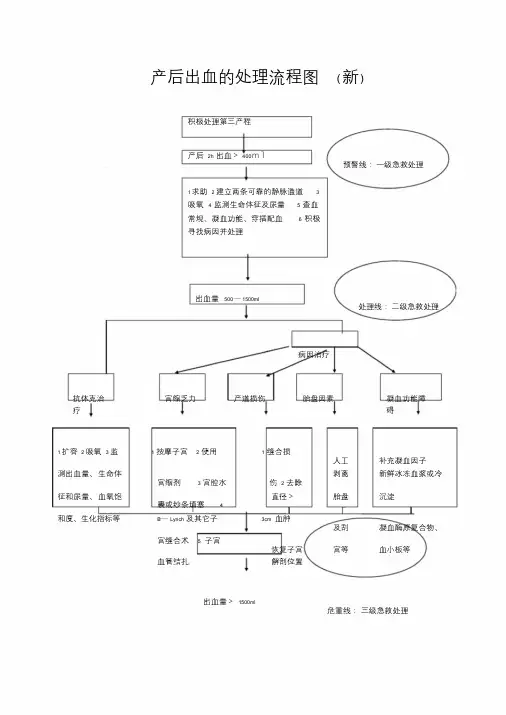 产后出血的处理流程图