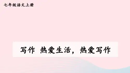 写作 热爱生活,热爱写作【考点精讲版】