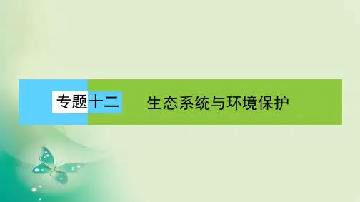 新高考二轮复习专题十二生态系统与环境保护课件(54张)