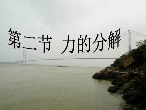 沪教版(上海)物理高一第一学期(试用版)-第二章 C 《力的分解》课件 _2精选课件