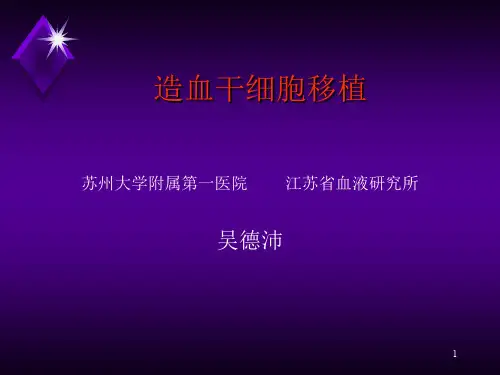 造血干细胞移植PPT幻灯片