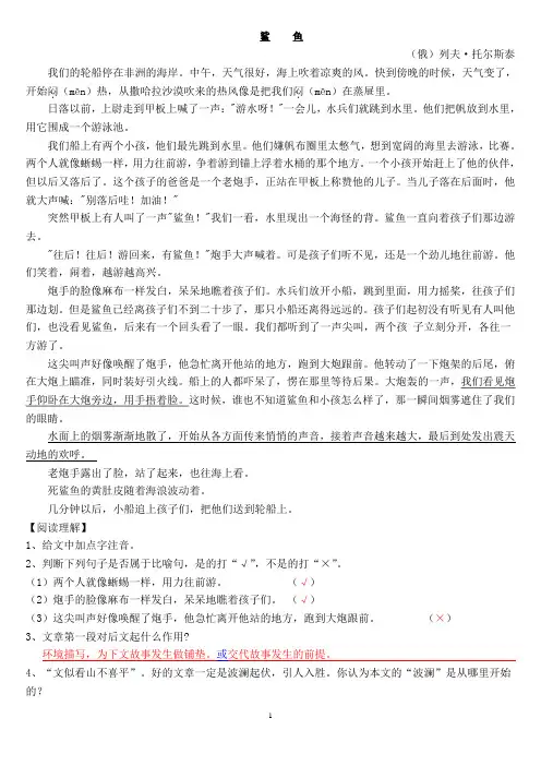 鲨    鱼  捅马蜂窝   一碗牛肉面  答案
