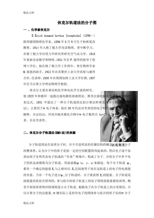 (整理)休克尔轨道法的分子图.
