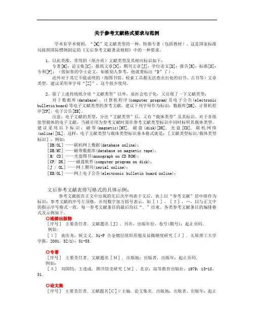 2、《文后参考文献著录规则》