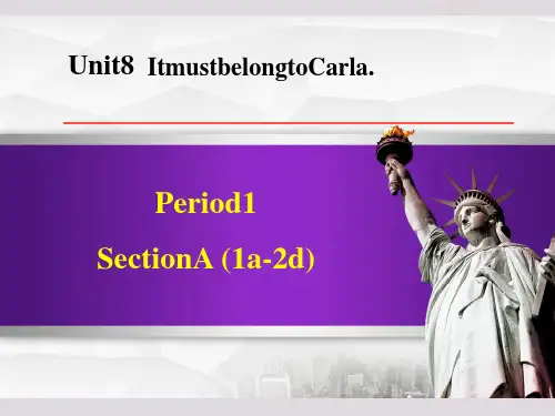 人教版九年级上册英语授课课件 Unit 8 Section A (1a-2d)