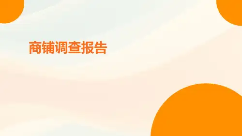 商铺调查报告