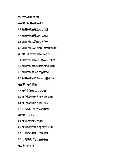 知识产权法电子教案