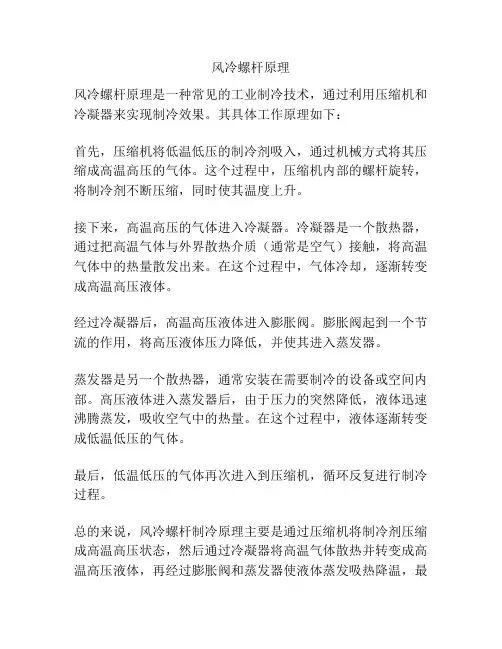 风冷螺杆原理