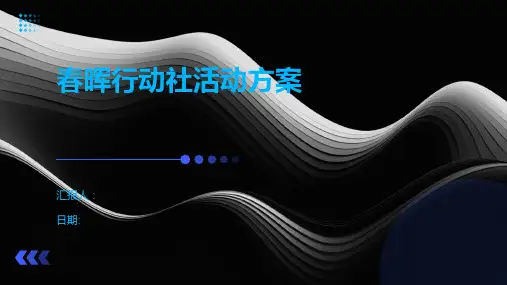 春晖行动社活动方案