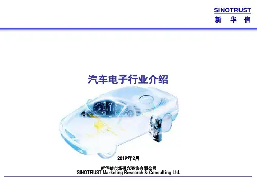 汽车电子行业介绍-PPT课件