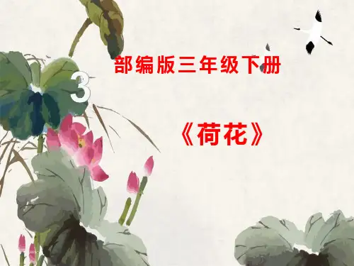 部编版三年级下册《荷花》最新ppt课件