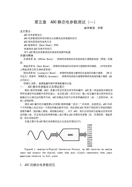 ADC参数解释和关键指标