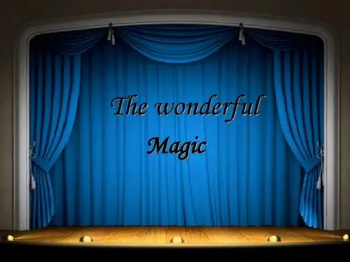 关于魔术Magic的英文PPT