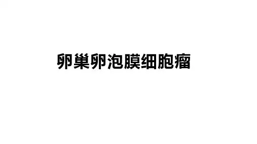 卵巢卵泡膜细胞瘤的影像诊断及病理对照