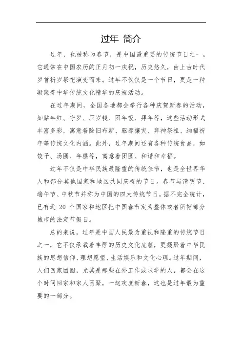 过年 简介