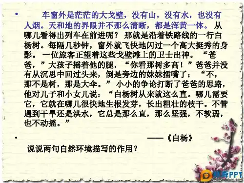 曹文轩《草房子》节选分析