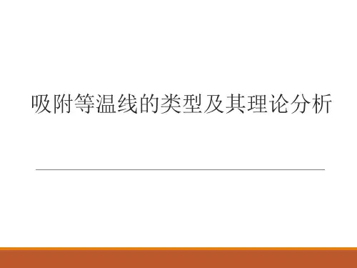 吸附等温线的类型及其理论