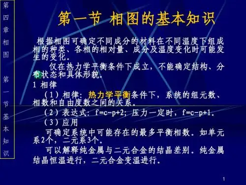 第四章 相图(1)