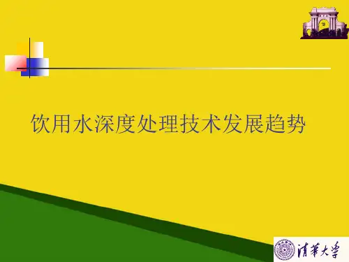 饮用水深度处理技术发展趋势推荐PPT资料