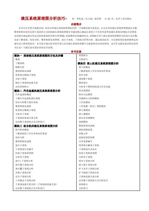 液压系统原理图分析技巧
