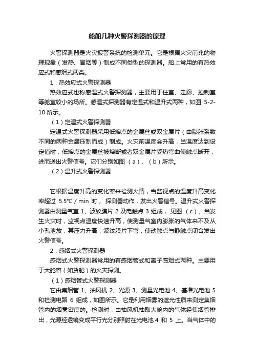 船舶几种火警探测器的原理