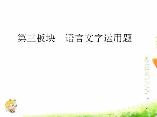 高考语文二轮复习语言文字运用PPT课件