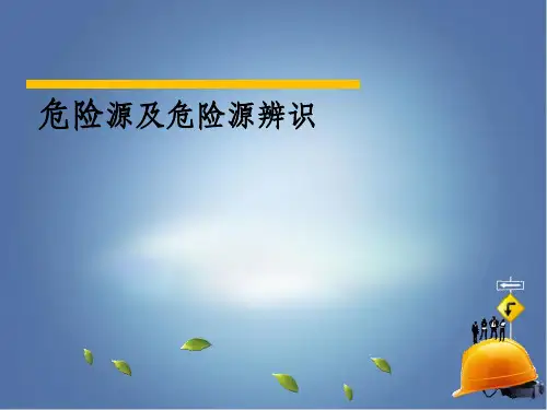 危险源和危险源辨识ppt课件