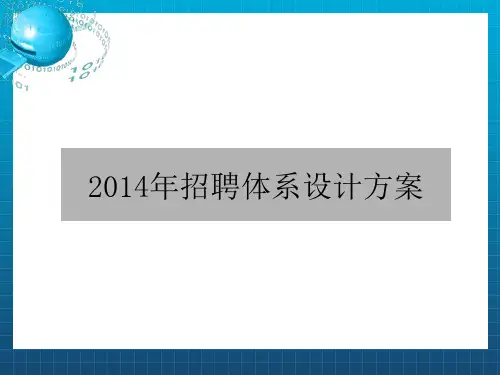 招聘】2014年招聘体系设计方案