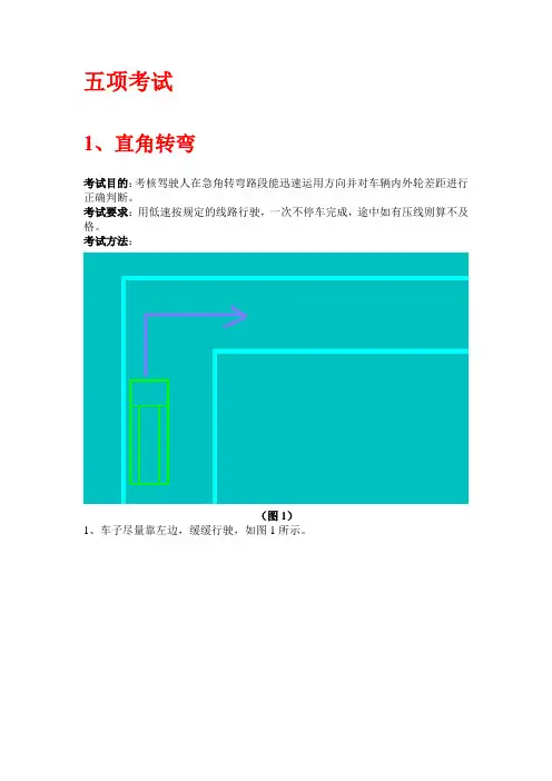 C1驾照考试科目二五项必考详解+技巧+图解_内容详实完整