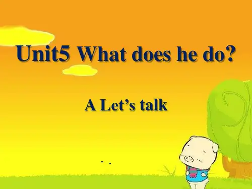 1人教PEP版英语六上《Unit_5_What_Does_he_Do》ppt课件1
