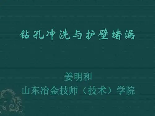 3.2钻孔冲洗与护壁堵漏(第三天下午)