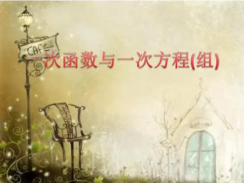 北师大版八年级上册第四章一次函数一次函数与一次方程课件(共13张PPT)