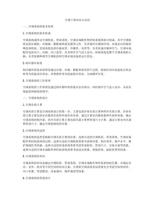 空调工程知识点总结